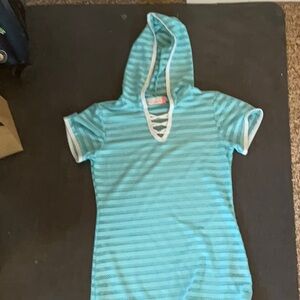 Teal kids swimsuit coverup